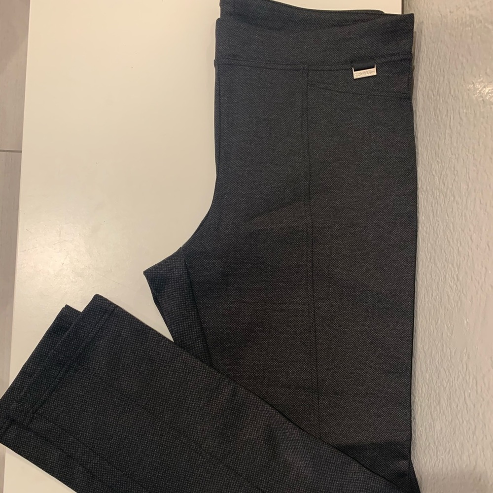 Skinny, soft comfort fabric work pants!